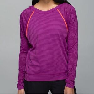 Lululemon Run For Days Long Sleeve Regal Plum size 12